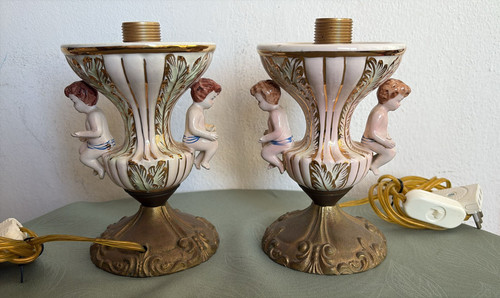 Coppia abatjours lampade - coppia,