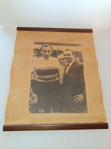 Fausto coppi manifesto epoca - coppi, d'epoca